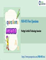 NS0-003 Prüfungsfragen