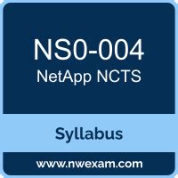 NS0-004 Prüfungsinformationen