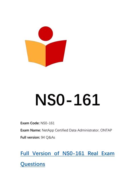NS0-161 Prüfungsübungen