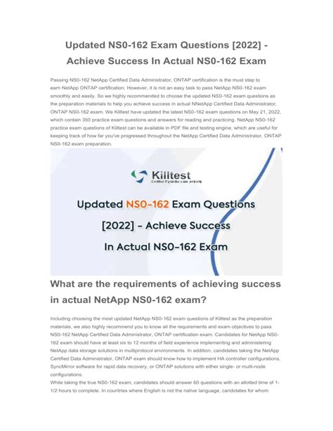 NS0-162 Exam