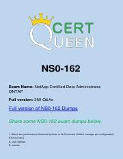 NS0-162 Zertifikatsdemo