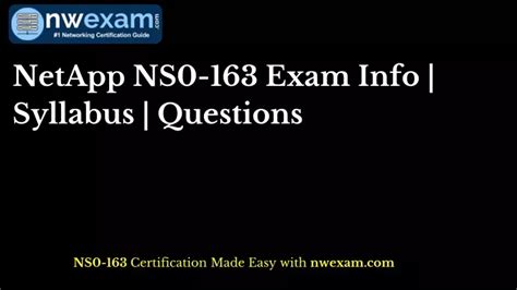NS0-163 Examsfragen