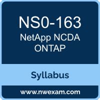 NS0-163 Unterlage