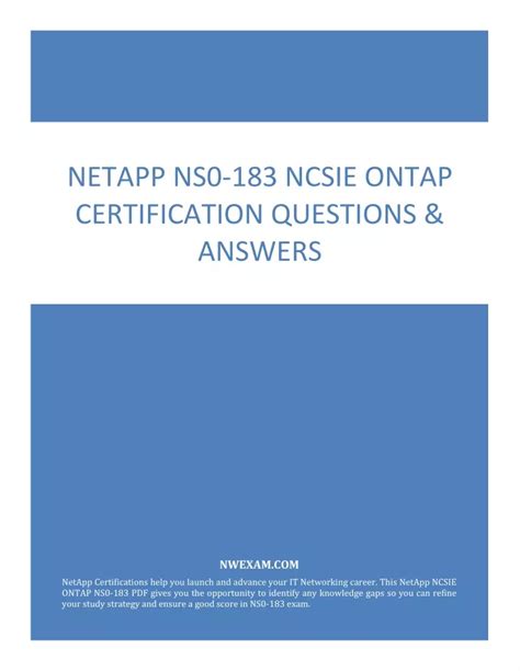 NS0-183 Online Praxisprüfung