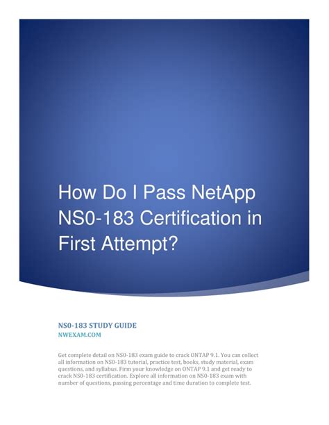 NS0-183 Online Test
