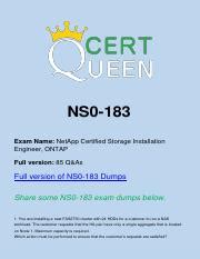 NS0-183 PDF