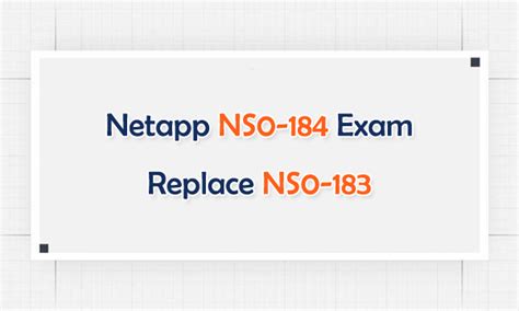 NS0-183 Valid Exam Papers