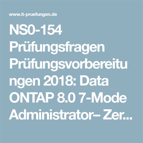 NS0-183 Zertifizierungsprüfung