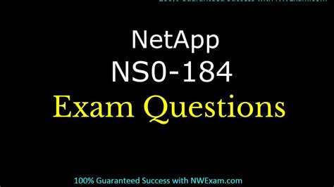 NS0-184 Prüfungen
