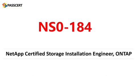 NS0-184 Zertifikatsdemo