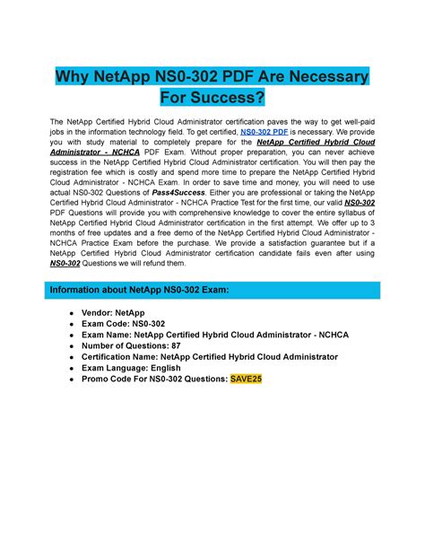 NS0-302 PDF Demo