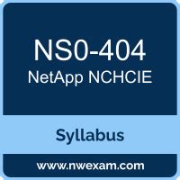 NS0-404 Ausbildungsressourcen