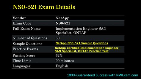 NS0-521 Exam Fragen