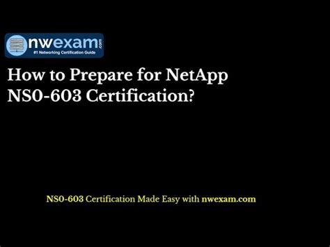 NS0-603 Zertifizierungsprüfung