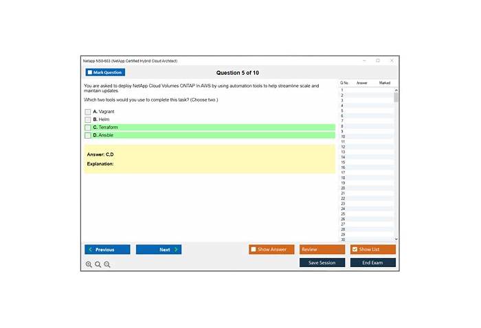 Practice NS0-603 Exams Free