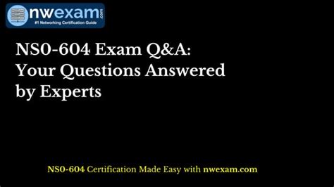 NS0-604 Examsfragen