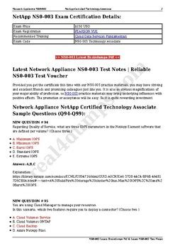 NS0-ASM-ASE3 Braindumps Downloads