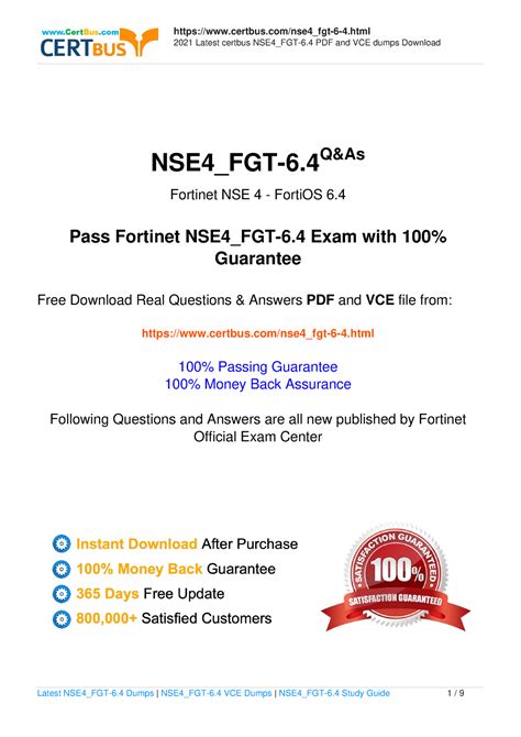 NSE4_FGT-6.4 Actual Exam
