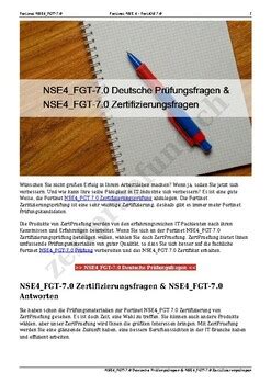 NSE4_FGT-7.0 Deutsch Prüfungsfragen
