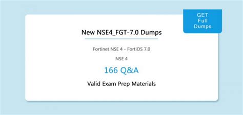 NSE4_FGT-7.0 Dumps