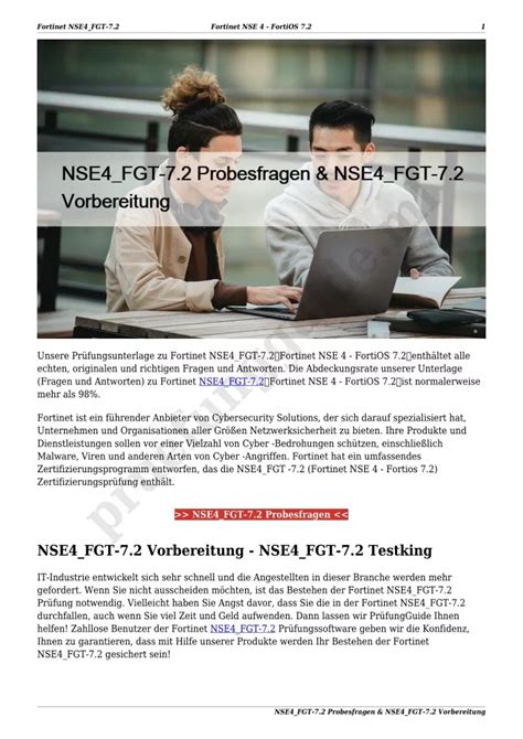 NSE4_FGT-7.0 Vorbereitung