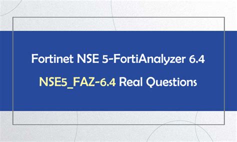 NSE5_FAZ-6.4 Fragen&Antworten