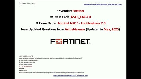 NSE5_FAZ-7.0 Fragen Beantworten