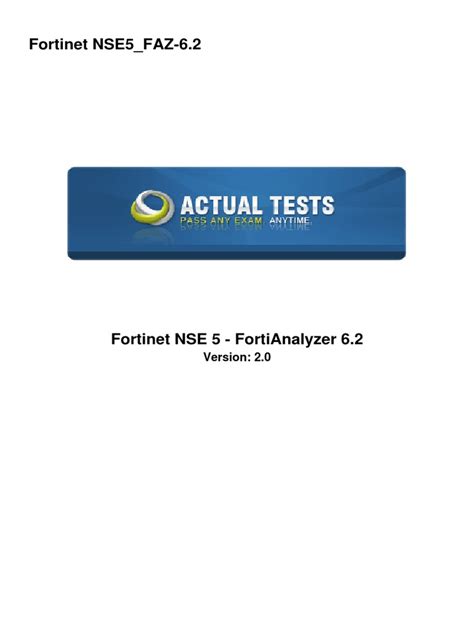 NSE5_FAZ-7.2 Prüfungsmaterialien