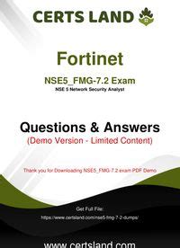 NSE5_FMG-7.2 Ausbildungsressourcen
