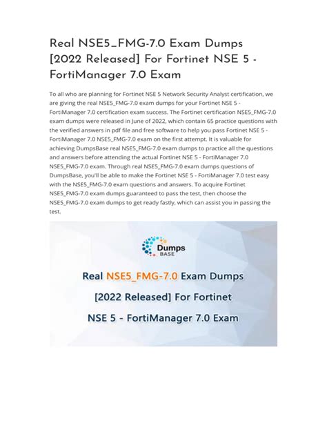 NSE5_FMG-7.2 Prüfungsinformationen