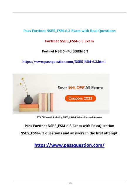 NSE5_FSM-6.3 Fragenkatalog