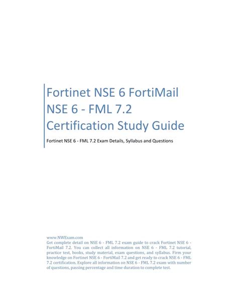 NSE6_FML-7.2 Schulungsunterlagen
