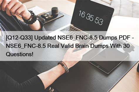 NSE6_FNC-8.5 Brain Exam