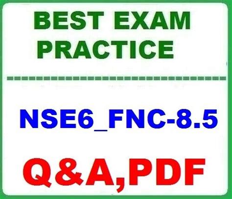 NSE6_FNC-8.5 PDF Testsoftware