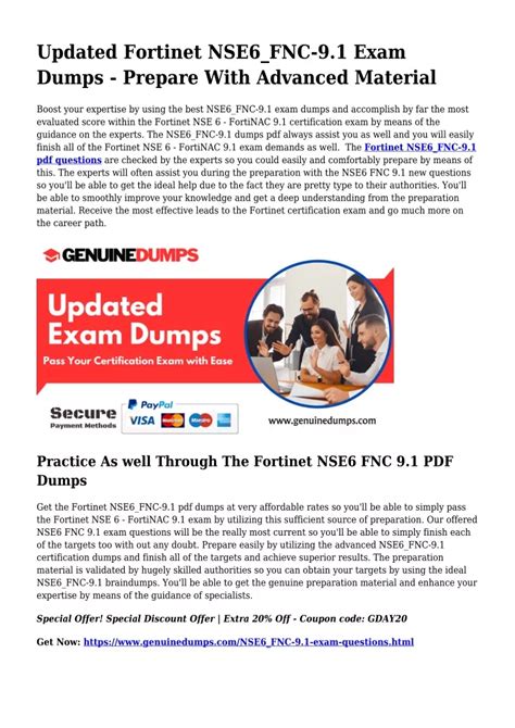 NSE6_FNC-9.1 Exam