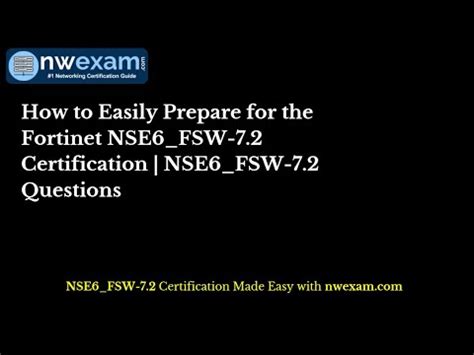 NSE6_FSW-7.2 Ausbildungsressourcen