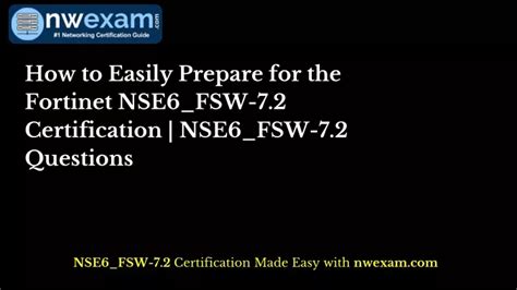 NSE6_FSW-7.2 Zertifizierungsprüfung