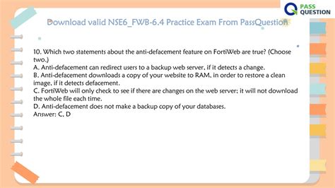 NSE6_FWB-6.4 Demotesten