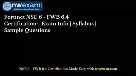 NSE6_FWB-6.4 Prüfungsfragen