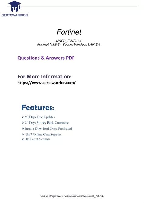 NSE6_FWF-6.4 PDF