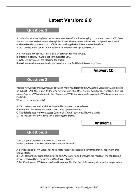 NSE6_WCS-6.4 PDF Demo