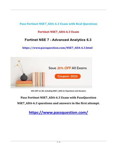 NSE7_ADA-6.3 Free Sample Questions