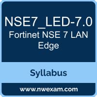 NSE7_LED-7.0 Zertifikatsdemo