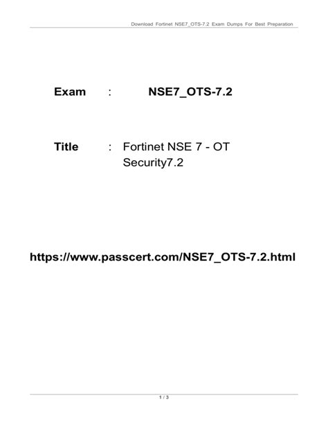 NSE7_OTS-7.2 Examengine