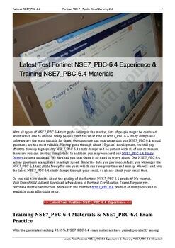NSE7_PBC-6.4 Online Tests