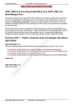 NSE7_PBC-6.4 PDF Testsoftware