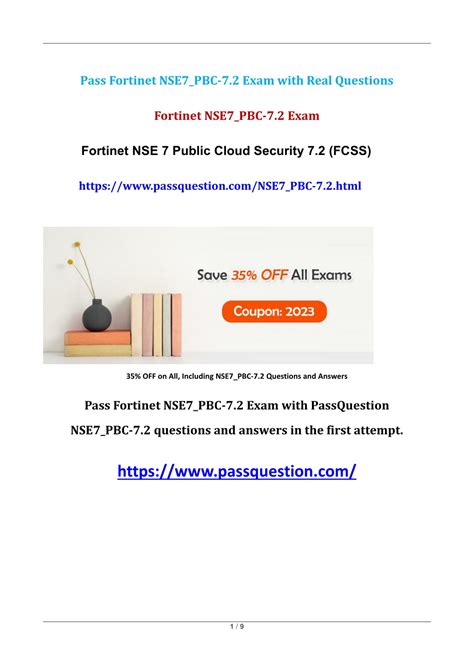 NSE7_PBC-7.2 Lernhilfe