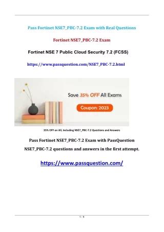 NSE7_PBC-7.2 Prüfungsinformationen