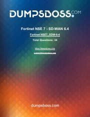 NSE7_SDW-6.4 PDF Demo