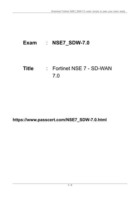 NSE7_SDW-7.0 Deutsch Prüfung
